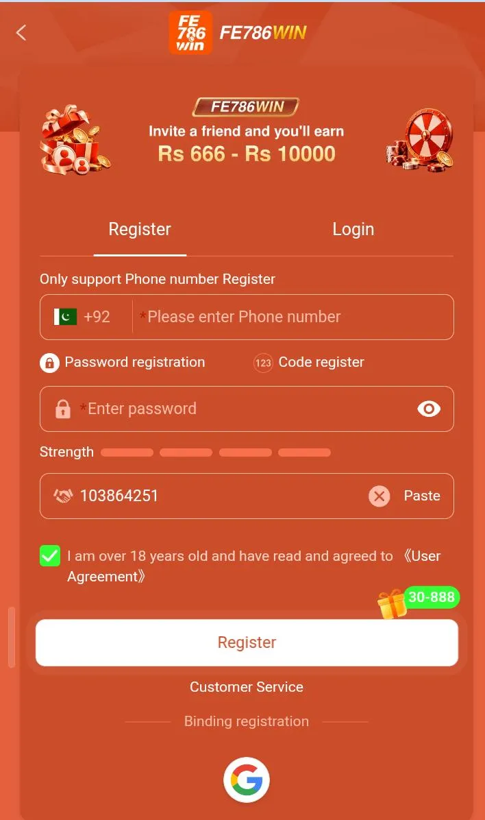 fe786win Register 