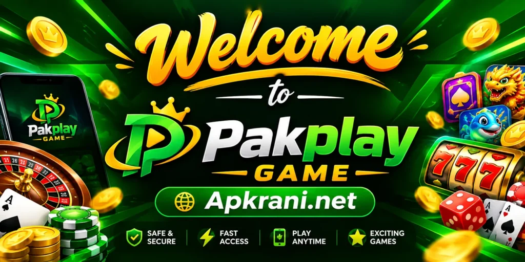 Welcome Banner PakPlay Game